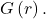 G\left(r\right).