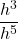 \dfrac{{h}^{3}}{{h}^{5}}
