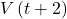 V\left(t+2\right)