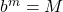 {b}^{m}=M