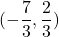 (-\dfrac{7}{3}, \dfrac{2}{3})