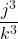 \displaystyle \left\frac{j^3}{k^3}