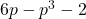6p-{p}^{3}-2