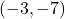 (-3,-7)