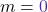 \displaystyle m = \textcolor{mypurple1}{0}