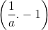 \displaystyle\left(\frac{1}{a}.-1\right)