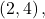 \left(2,4\right),