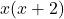 x(x+2)