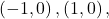 \left(-1,0\right),\left(1,0\right),
