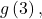 g\left(3\right),