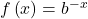 f\left(x\right)={b}^{-x}