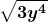 \boldsymbol{\displaystyle \sqrt{3y^4}}