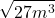 \displaystyle \sqrt{27m^3}