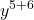 {\displaystyle y^{5+6}}