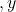 ,y