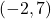 \displaystyle(-2, 7)