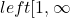 left[1,\infty \right)
