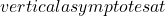 vertical asymptotes at