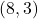 (8,3)