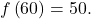 f\left(60\right)=50.