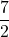 \dfrac{7}{2}
