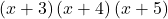 \left(x+3\right)\left(x+4\right)\left(x+5\right)