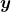 \boldsymbol{\displaystyle y}