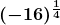 \boldsymbol{\displaystyle (-16)^{\frac{1}{4}}}