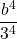 \displaystyle \left\frac{b^4}{3^4}\right 