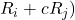 {R}_{i}+c{R}_{j})