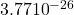 3.77×{10}^{-26}