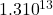 1.3 ×{10}^{13}