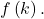 f\left(k\right).