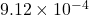 9.12 \times 10^{-4}