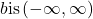 b \text{is} \left(-\infty ,\infty \right)