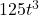 125{t}^{3}
