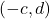 \left(-c, d\right)