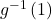 {g}^{-1}\left(1\right)