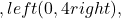 ,left(0, 4right),