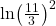 \text{ln}{\left(\frac{11}{3}\right)}^{2}