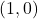 \displaystyle(1,0)
