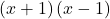 \left(x+1\right)\left(x-1\right)