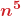 \displaystyle\boldsymbol{\color{myred1}{n^5}}