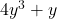4{y}^{3}+y