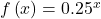 f\left(x\right)={0.25}^{x}