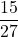 \displaystyle\frac{15}{27}