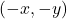 \left(-x,-y\right)