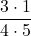 \displaystyle\frac{3 \cdot 1}{4 \cdot 5}
