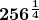 \boldsymbol{\displaystyle 256^{\frac{1}{4}}}