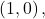 \left(1,0\right),